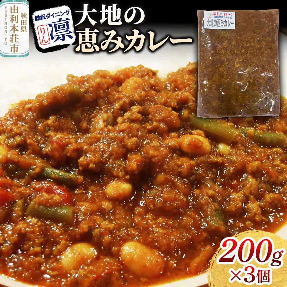 大地の恵みカレー 200g×3個セット