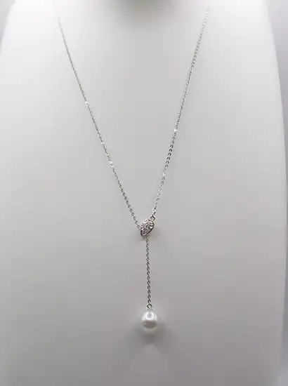 2169 SV 南洋白蝶真珠11.3㎜　60㎝ロングペンダントネックレス