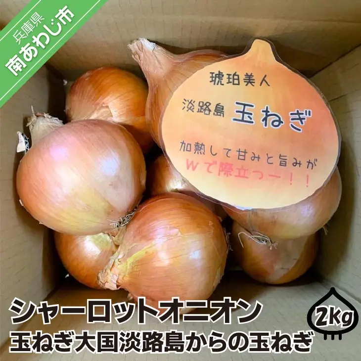 淡路島極熟玉葱　シャーロットオニオン【2kg】　玉ねぎ大国淡路島からの玉ねぎ