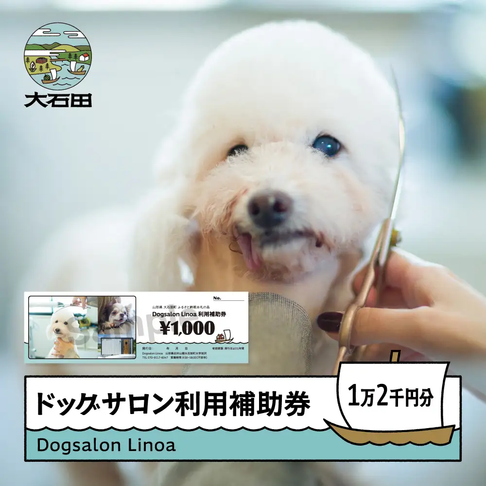 ドッグサロン 利用補助券 12,000円分 Dogsalon Linoa li-hkxxx12000