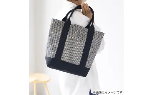 三河木綿刺し子織バッグ sasicco OBIトート （ 消防刺子 ） 