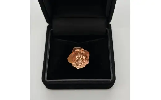 とよかわバラの銅襟バッジ 【 Lapel Rose 】