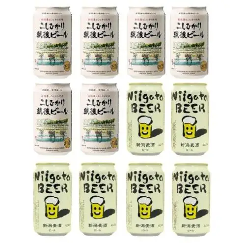 新潟クラフトビール2種飲み比べ12本セット（エチゴビール、新潟麦酒）　お取り寄せ ギフト 贈り物 新潟市