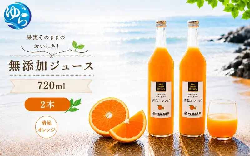 清見 オレンジ 100% ジュース / 清見オレンジ ストレート 果汁 無添加 柑橘 和歌山 9000円 720ml ※北海道・沖縄・離島への配送不可 //drink 【ikd100-kiy720-2】