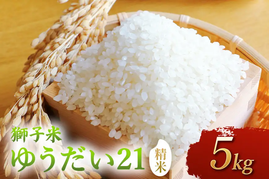 【令和8年産】獅子米　ゆうだい21（精米）5kg B02-103
