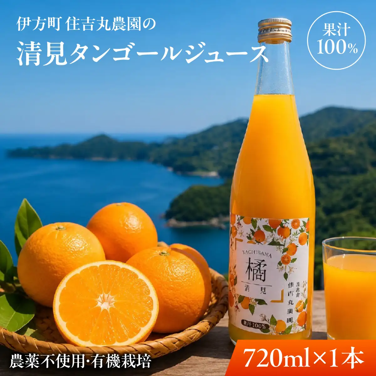 清見タンゴールジュース 720ml×1本 IKTBN007