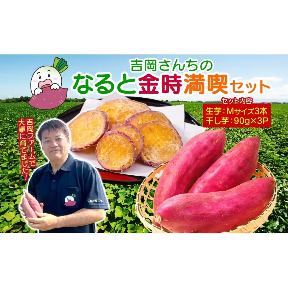 【予約受付中・2026年10月頃より順次発送】吉岡ファームのなると金時満喫セット【ギフト】
