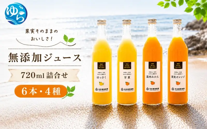 有田 みかん 100% ジュース / 温州みかん 有田みかん ストレート 果汁 無添加 柑橘 和歌山 20000円 720ml ※北海道・沖縄・離島への配送不可 //drink 【ikd100-set720-6x4】
