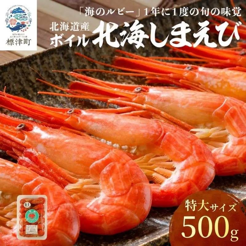 【北海しまえび】特大 500g えび 【AH】