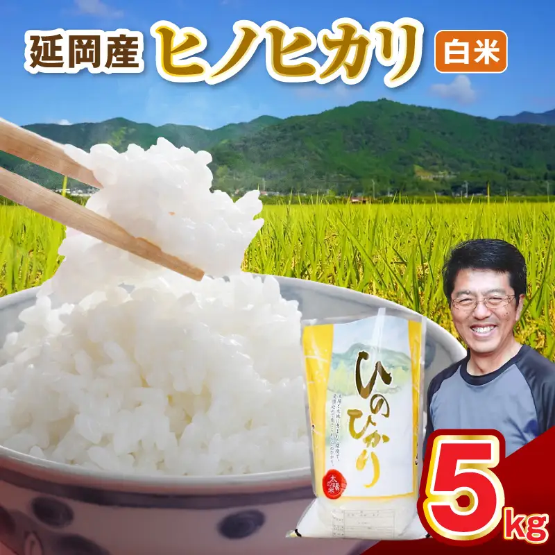 延岡産ヒノヒカリ（白米）5kg N0218-YA982