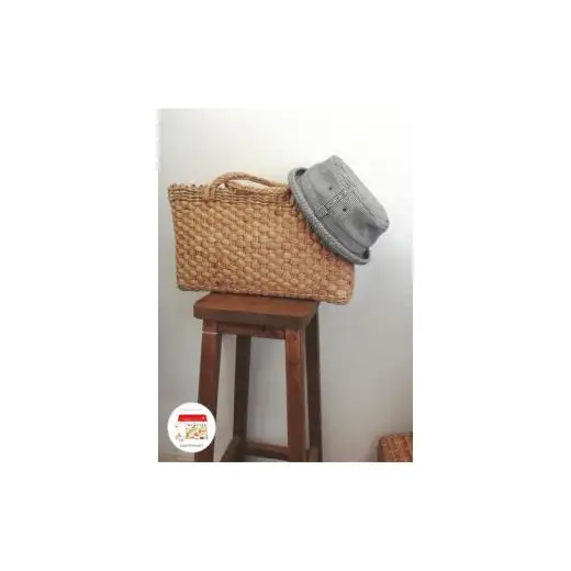 AO031【warmheart】ヒッコリーデニムのポークパイハット/帽子(56.5cm)
