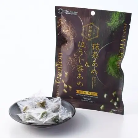 【12個入り】添加物なし　アソート　匠利休 抹茶あめ＆ほうじ茶あめ60g【1720523】