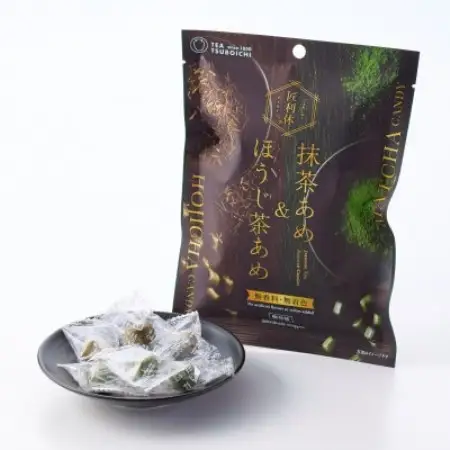 【6個入り】添加物なし　アソート　匠利休 抹茶あめ＆ほうじ茶あめ60g【1720536】