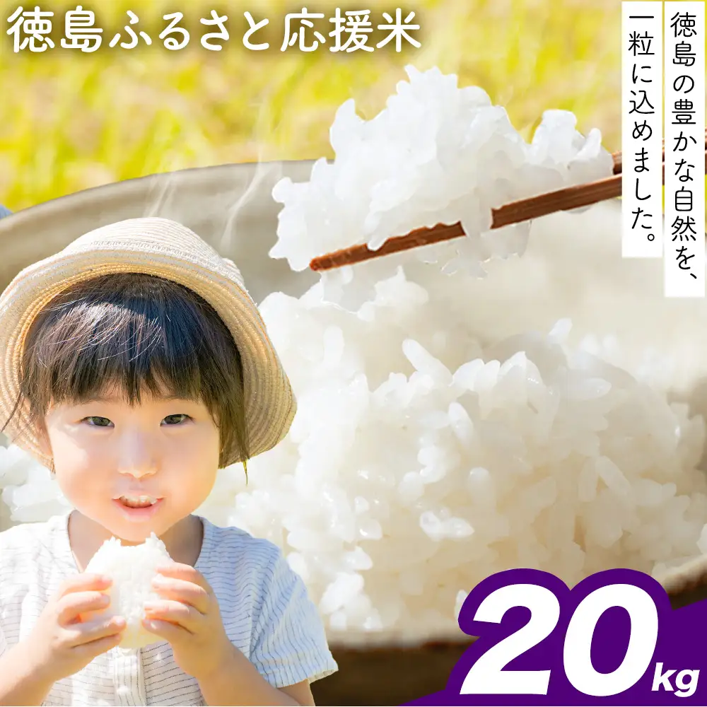 【先行予約】白米 徳島ふるさと応援米 20kg 米