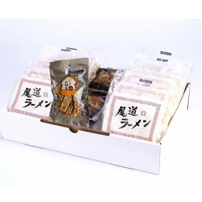 【お中元ギフト】☆壱番館セットの決定版・尾道ラーメン・のしいか角天セット10食 箱入り