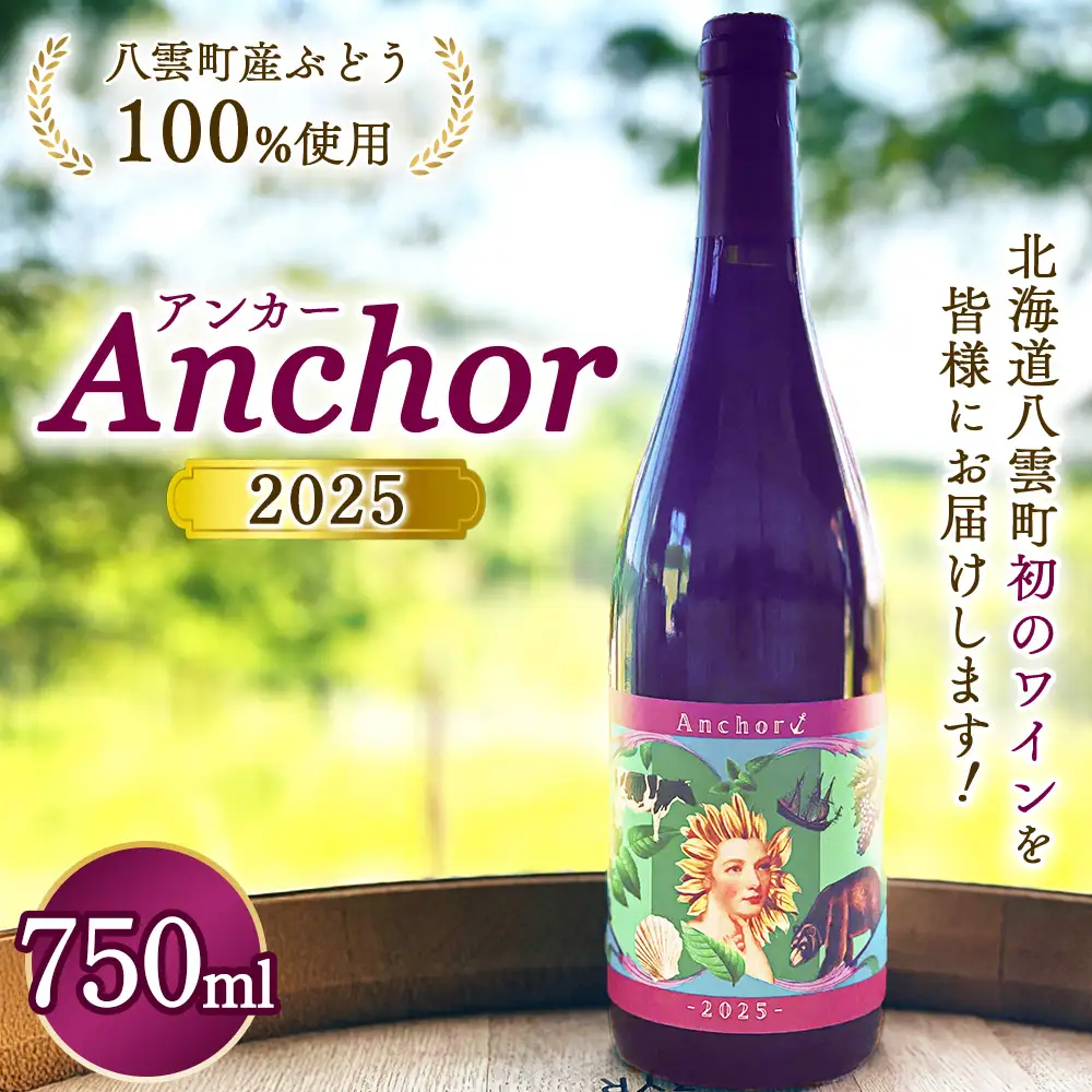 2025 Anchor | ワイン ライトボディー ヤマ・ソービニオン 酒 お酒 アルコール 飲料 八雲町
