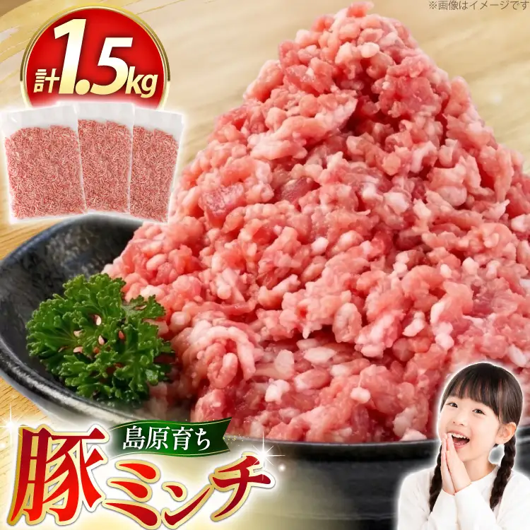 AK027 豚ミンチ 500g 3パック 計1.5kg