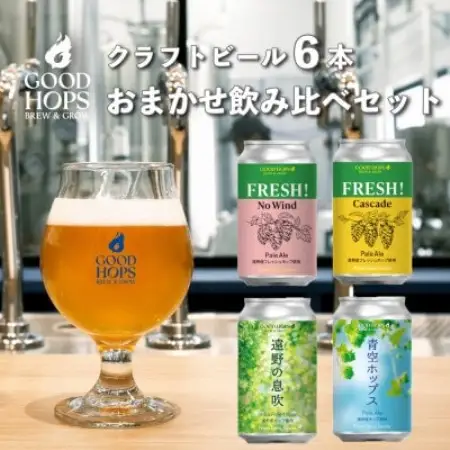 クラフトビール GOOD HOPS おまかせ 飲み比べ 6本 セット 缶ビール 詰め合わせ【配送不可地域：離島】【1686780】