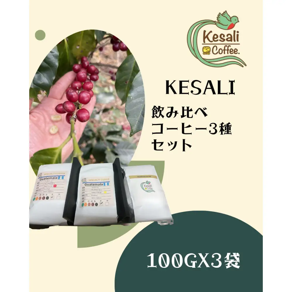 Kesali飲み比べコーヒー3種セット