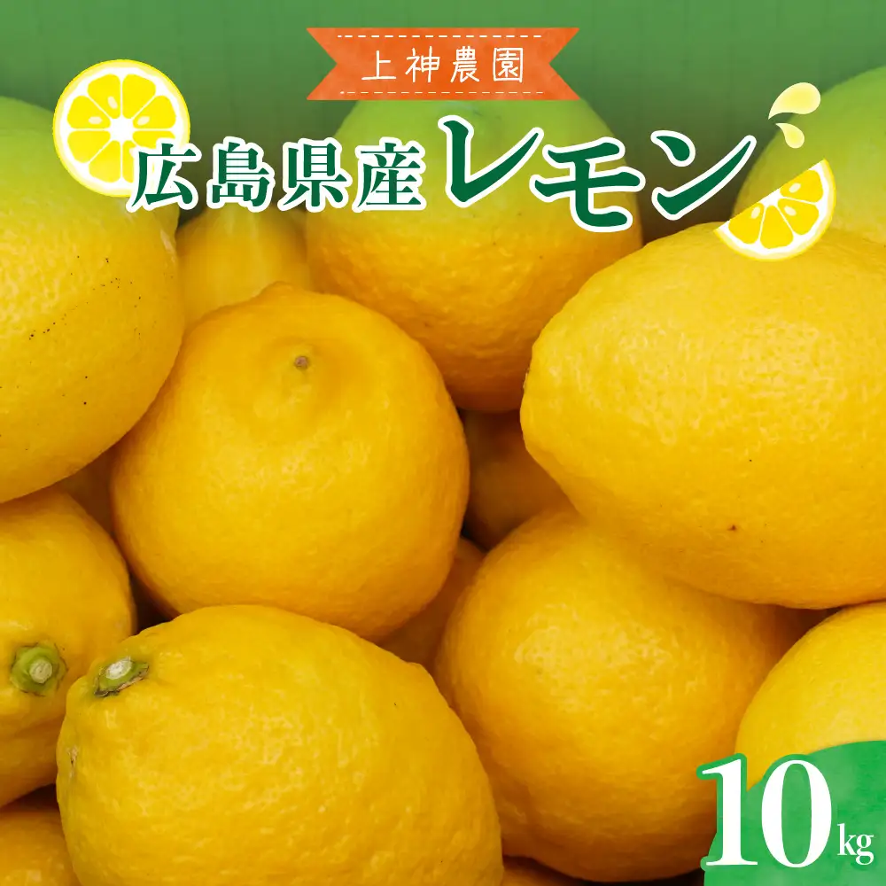 【先行受付】【2026年11月～発送】上神農園 の 広島県産 レモン 約10kg