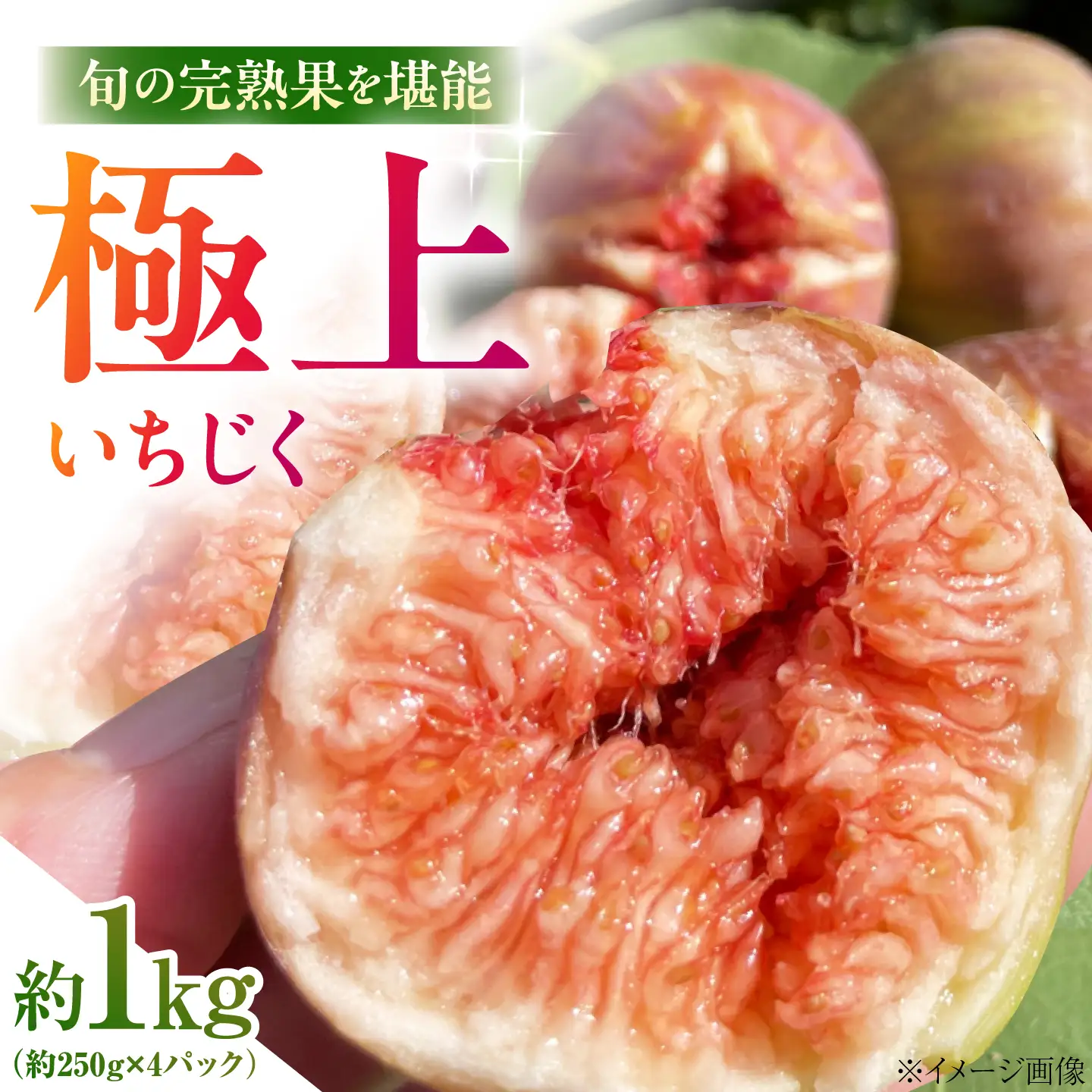 【先行予約】【10個限定】【2026年8月中旬以降順次発送】イチジク約1kg(約250g×4パック) いちじく [AIET002]