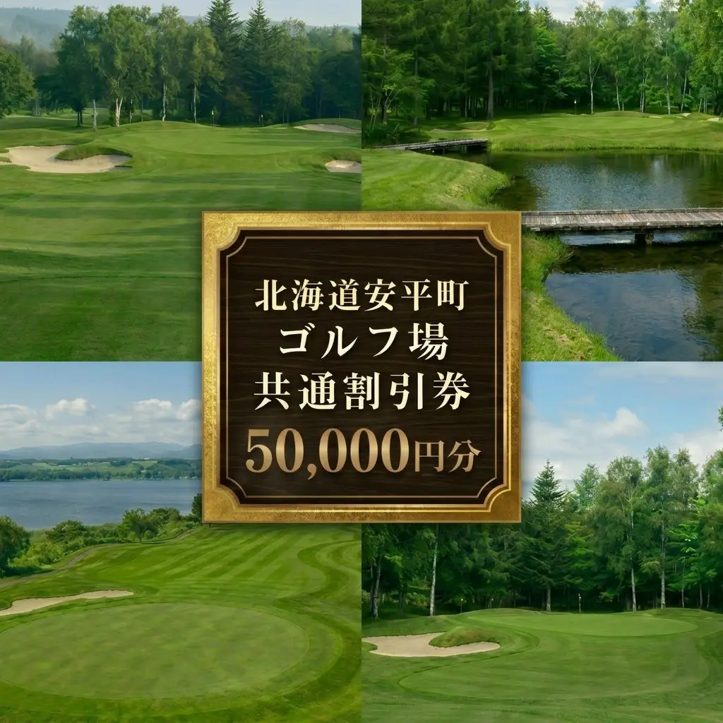 【ふるさと納税】安平町ゴルフ場共通割引券　50000円分（5000円×10枚）