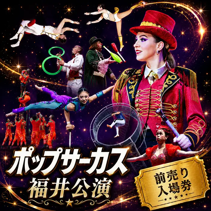 【期間限定】【ふるさと納税】ポップサーカス福井公演チケット　前売り入場券（子ども：3歳～高校生まで） [H138-001b]