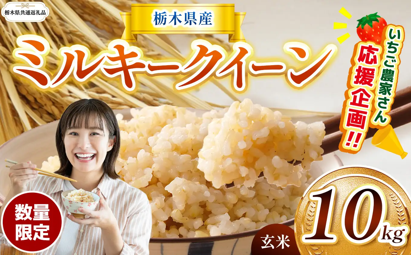 先行予約 令和8年度産 栃木県産 ミルキークイーン 10kg |【栃木県共通返礼品】