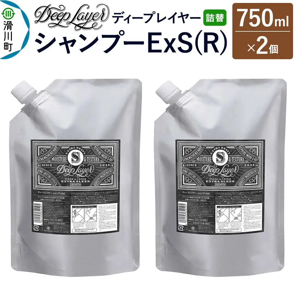 DeepLayer ディープレイヤー シャンプー ExS (R) 【詰替】 750mL×2個