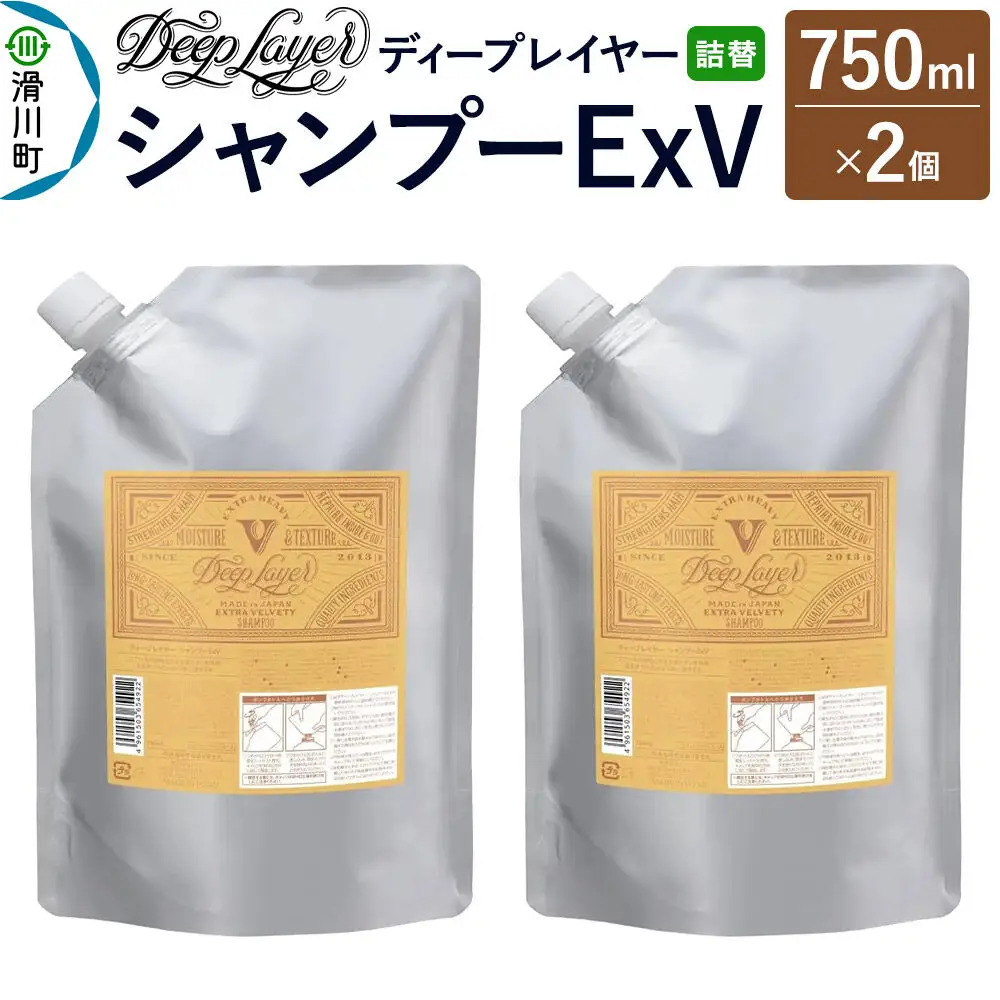 DeepLayer ディープレイヤー シャンプー ExV 【詰替】 750mL×2個