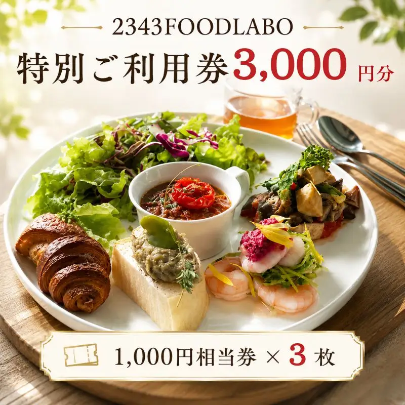 2343FOODLABO 特別ご利用券A ／ オーガニック 発酵食品 健康 お食事券