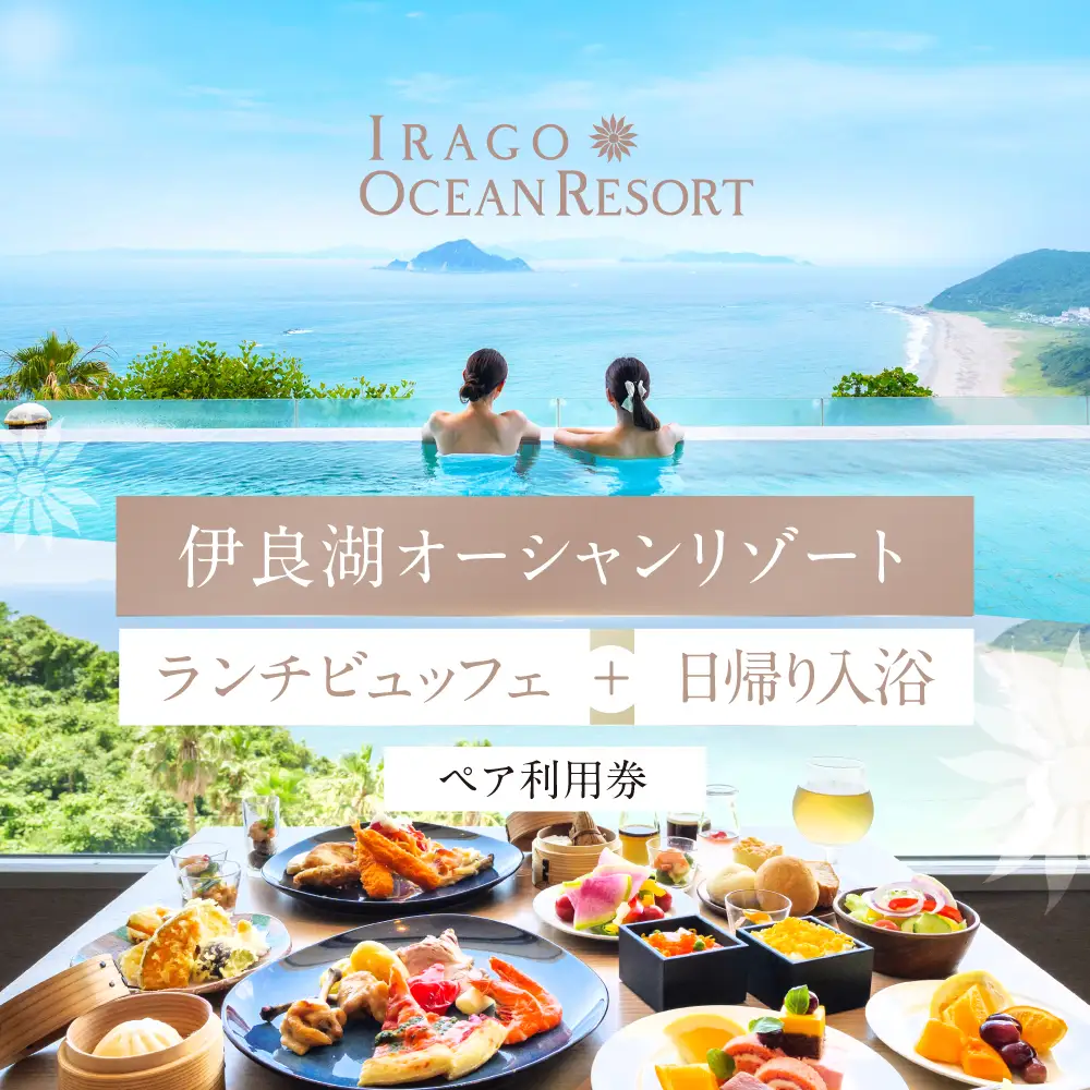 伊良湖オーシャンリゾート ランチビュッフェ＋日帰り入浴ペア利用券（土、日、祝日限定） チケット