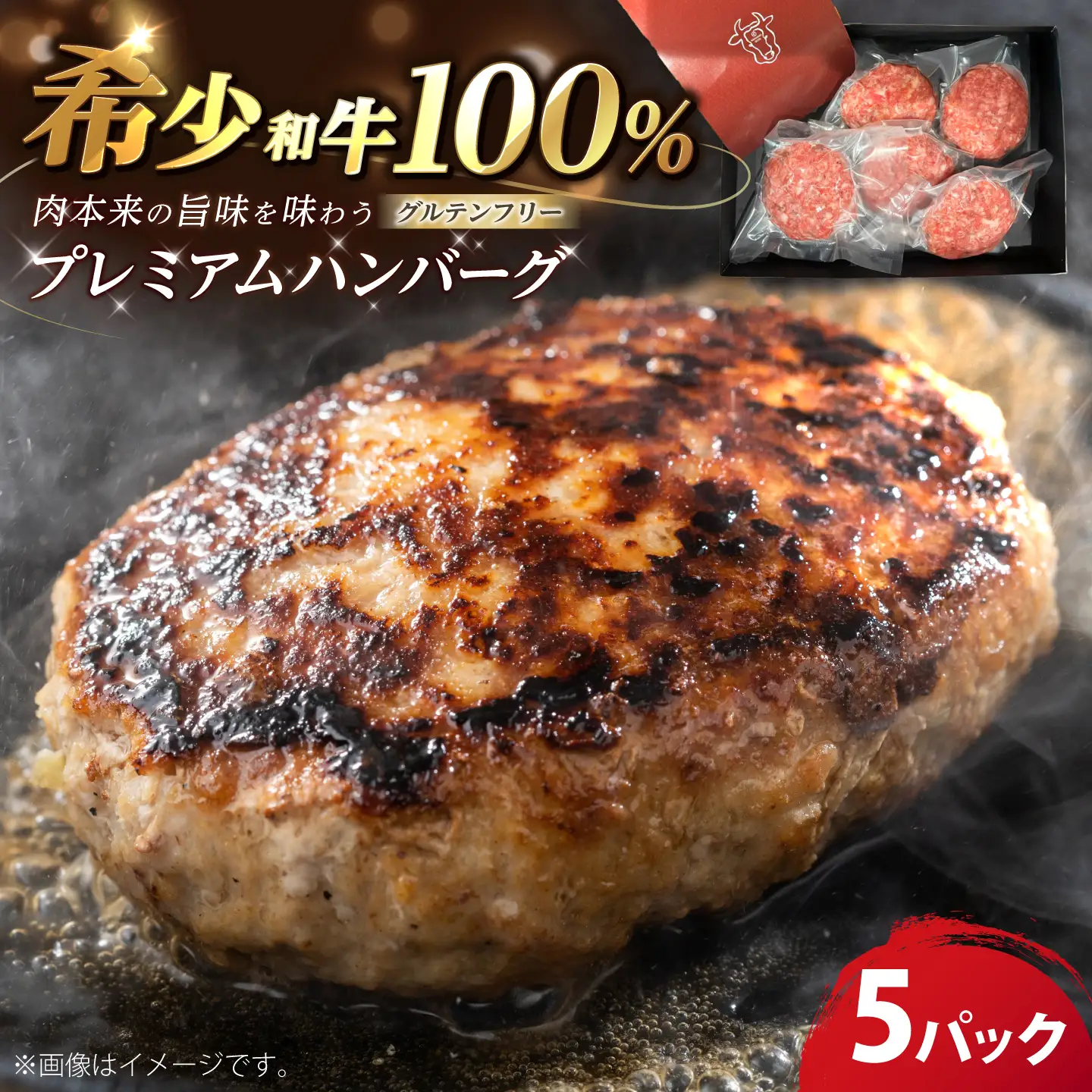 五島牛ハンバーグ 100g×5パック【マルイ商店】[RCT001]