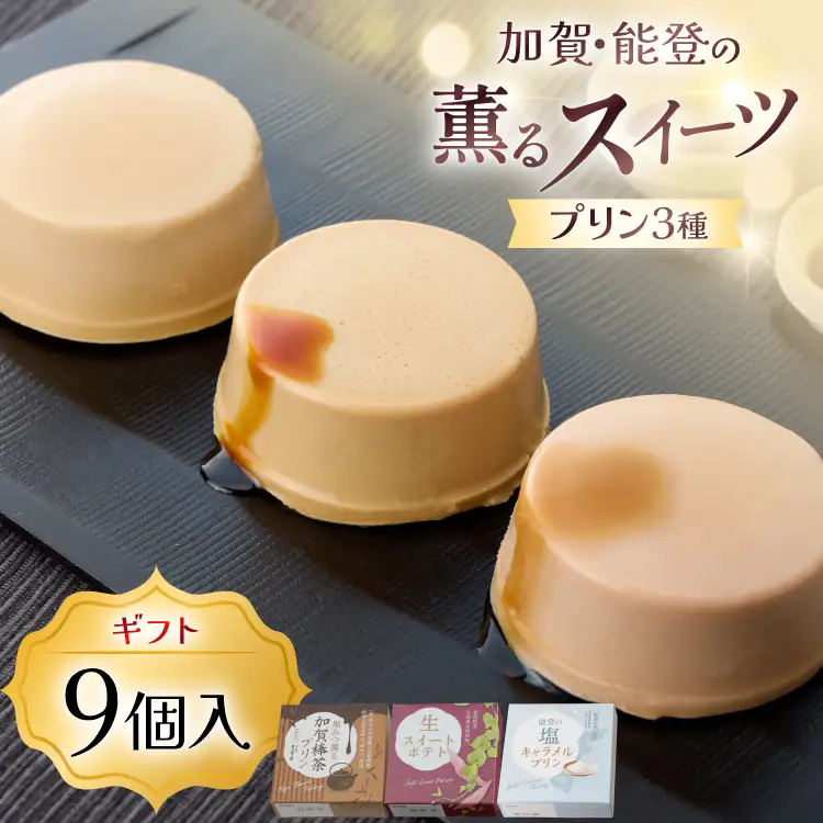 加賀・能登の素材薫るスイーツ9個入