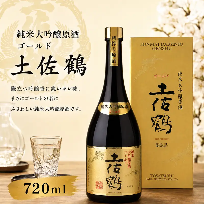 純米大吟醸 原酒 ゴールド 土佐鶴 720ml 日本酒 TS0028