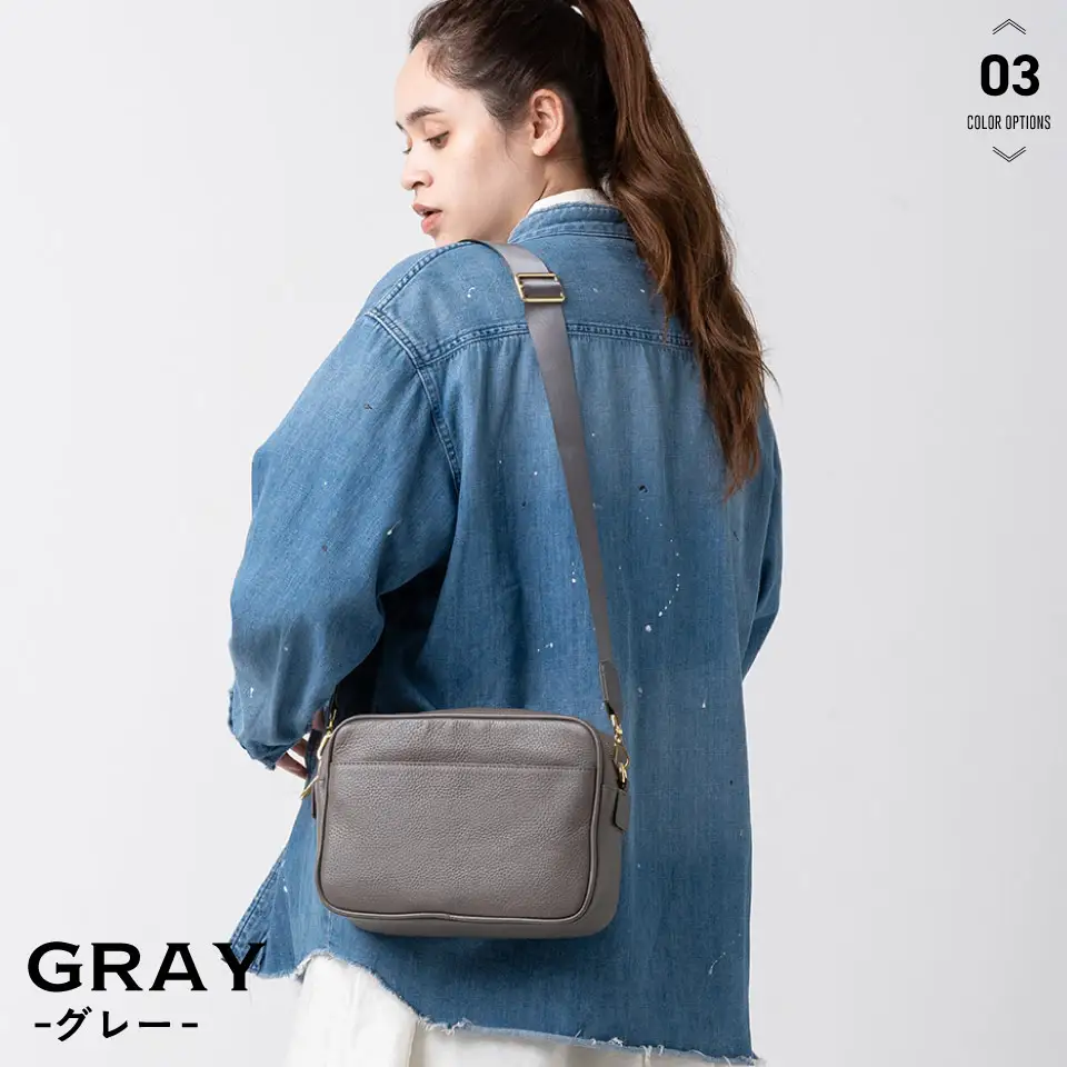 グレー MURA ショルダーバッグ レディース｜ショルダー