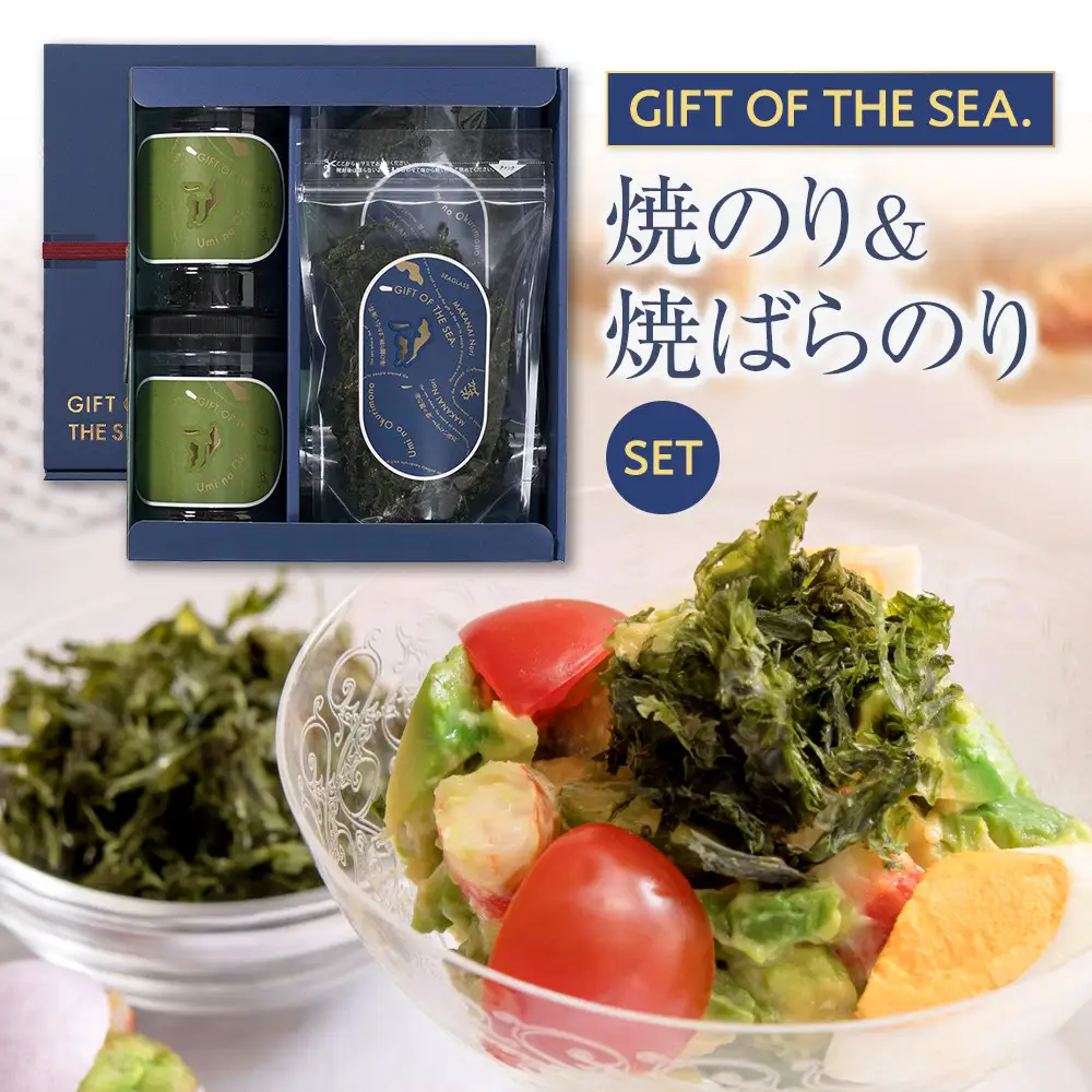 【焼のり・焼ばらのり詰合せ】G-10 GIFT OF THE SEA. SEA BOX-10