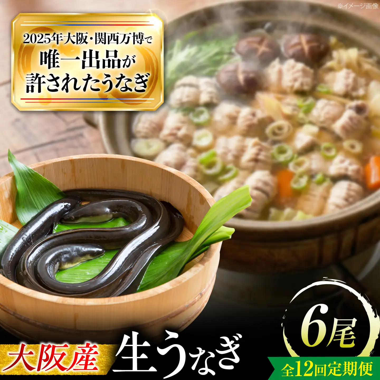 【全12回定期便】 鰻 美陵鰻の生鰻 6尾 / 美陵鰻 鰻 うなぎ ウナギ 蒲焼 蒲焼き かば焼き 白焼き 白焼 肉厚 うな重 うな丼 タレ 山椒 国産 スタミナ 土用 丑の日 土用の丑の日 贈答 ギフト / 大阪府藤井寺市/株式会社れいわ水産[BLAL078]