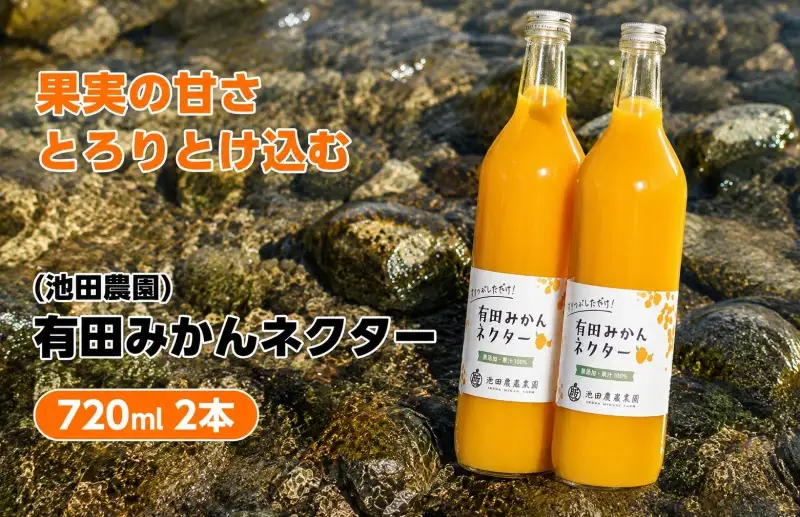 みかん ネクター 100％ ジュース / 温州みかん 有田みかん 果汁 無添加 柑橘 和歌山 7000円 720ml ※北海道・沖縄・離島への配送不可 //drink【ikd100-to720-2A】