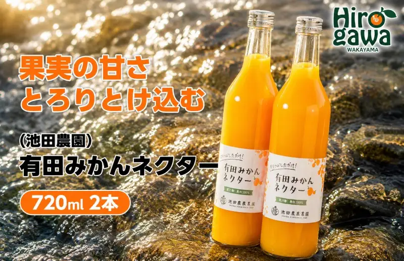 みかん ネクター 100％ ジュース / 温州みかん 有田みかん 果汁 無添加 柑橘 和歌山 7000円 720ml ※北海道・沖縄・離島への配送不可 //drink 【ikd100-to720-2B】