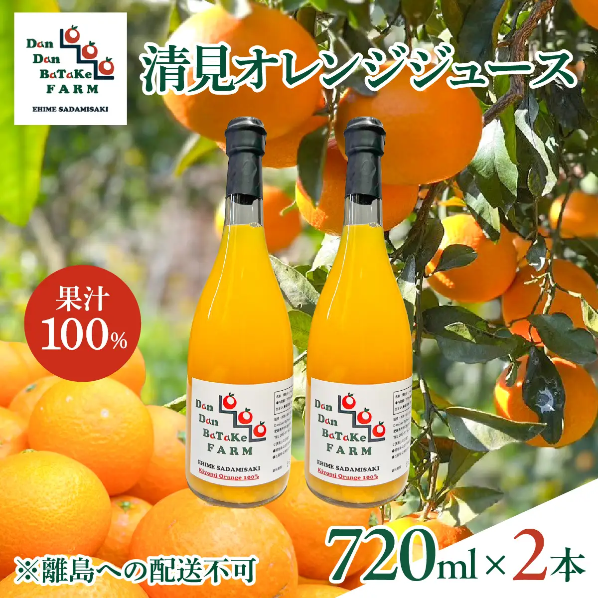 清見オレンジジュース 720ml×2本 ※離島への配送不可　※2026年5月上旬より順次発送予定 IKTAU018