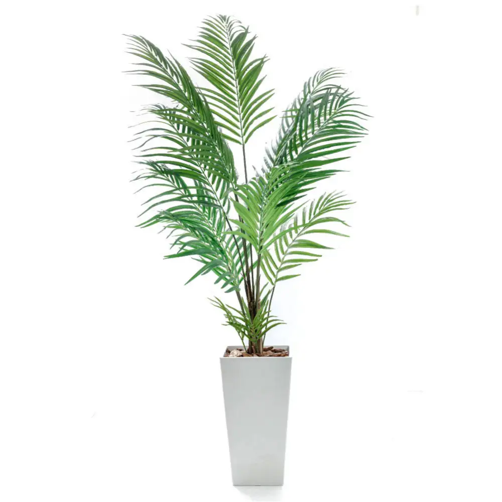 人工観葉植物 アレカパーム175cm 樹脂鉢Lサイズ白 SC触媒加工済