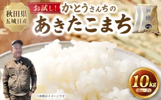 お試し！！「悠紀の国」 秋田五城目産 かとうさんちのあきたこまち 5kg × 2袋 計10kg あきたこまち お米 米 こめ コメ 白米 精米 白飯 飯 ご飯 おにぎり 国産 秋田県産 ブランド米