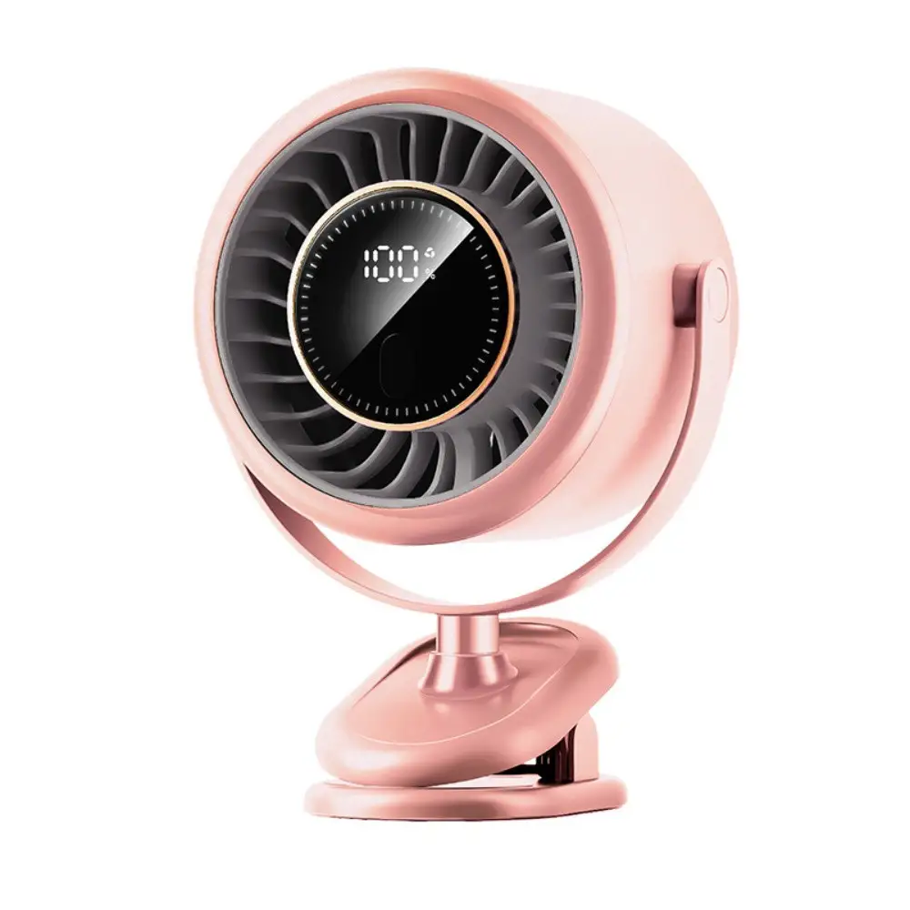 【ピンク】クリップ式 扇風機 サーキュレーター【2026年夏・新製品】 ミニ扇風機 卓上 DCモーター パワフル送風 自動OFF 6段階風量 コードレス 2WAY 大容量電池 4000mAh USB充電 残電量表示 軽量 コンパクト 熱中症対策 アウトドア 90日間あんしん保証付 【PL保険加入済み製品・安心】