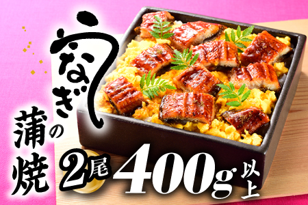 ZH151.うなぎの蒲焼２尾（計４００g以上）『１～２ヶ月前後でお届け！！』