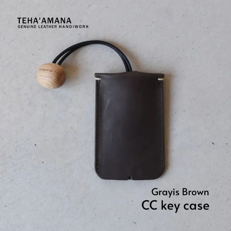 Teha’amana CC Key Case キーケース グレイッシュブラウン