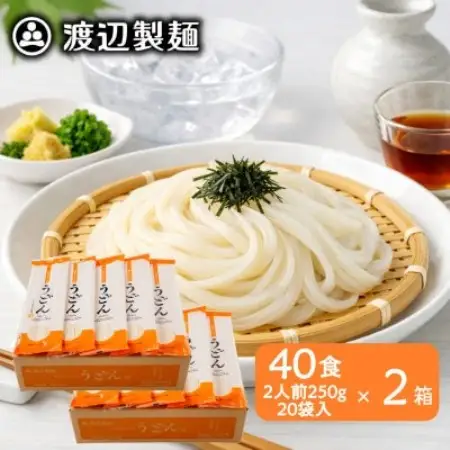 うどん80食[1袋250g2人前×20袋×2箱(計10kg)]乾麺 信州八ヶ岳よりお届け【1753803】
