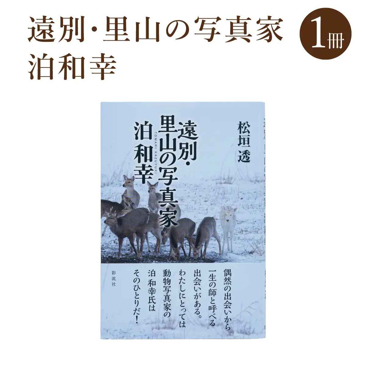 「遠別・里山の写真家　泊和幸」 （著：松垣透）　彩流社　【野生塾】