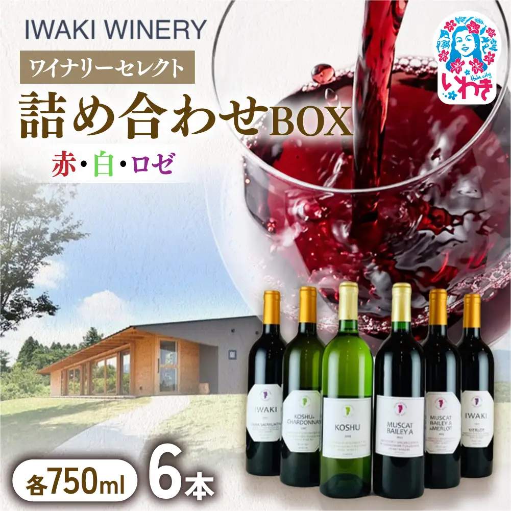 ぜいたく ワイン 詰め合わせボックス 750ml×6本 | ワインセット セット 赤ワイン 白ワイン ロゼ