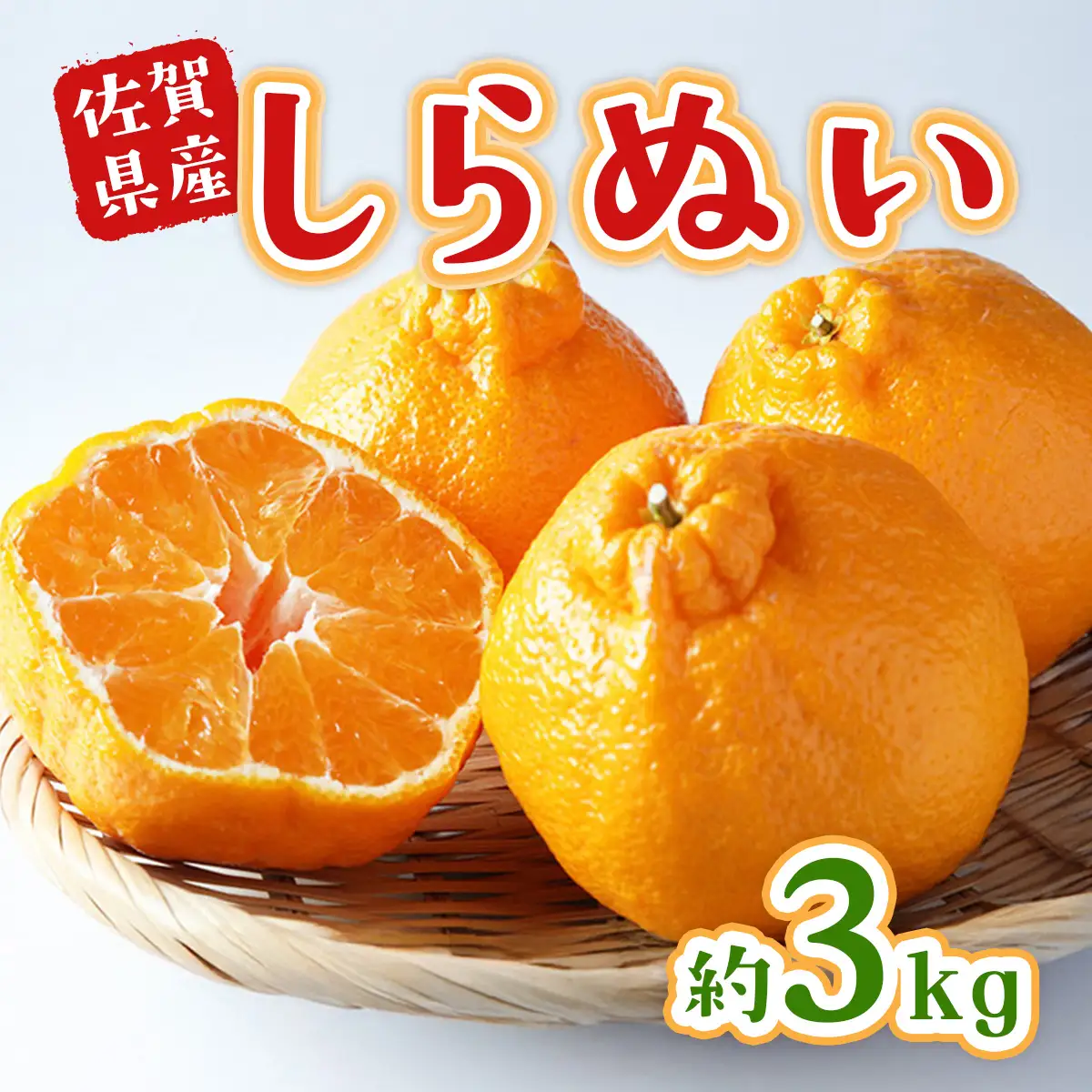 不知火 約3kg 不知火 フルーツ 果物 くだもの 柑橘 デコポン でこぽん 甘い あまい 新鮮 デザート 佐賀県 太良町 NB47 【2027年2月下旬～4月上旬発送予定】